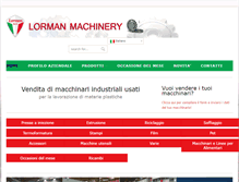 Tablet Screenshot of lorman-machinery.com